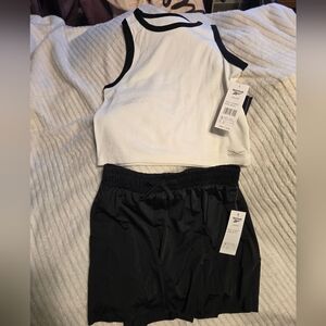 Reebok Kids Matching Set in Black and White